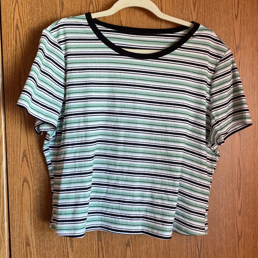 Crop Striped Shirt